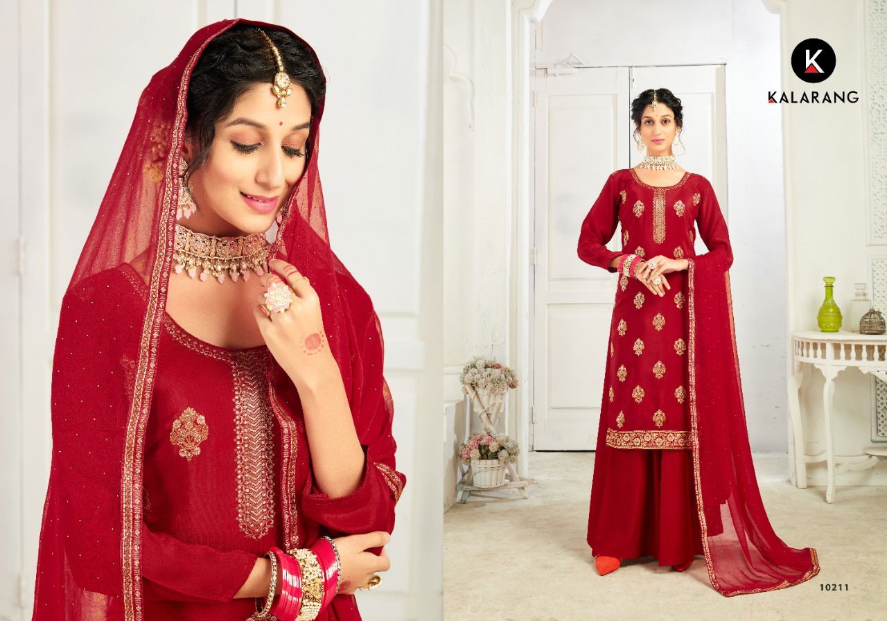 Kalarang Siddhi Heavy Wedding Wear Wholesale Designer Salwar Suits Catalog